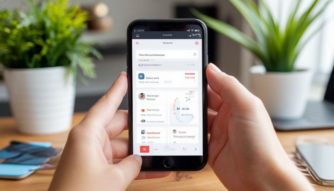 a man using Heymaty app