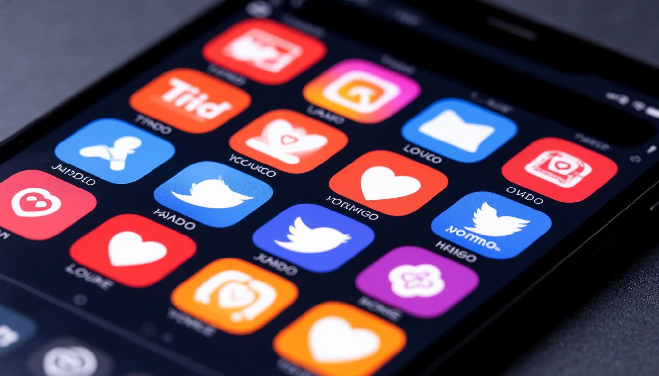 popular dating apps icons