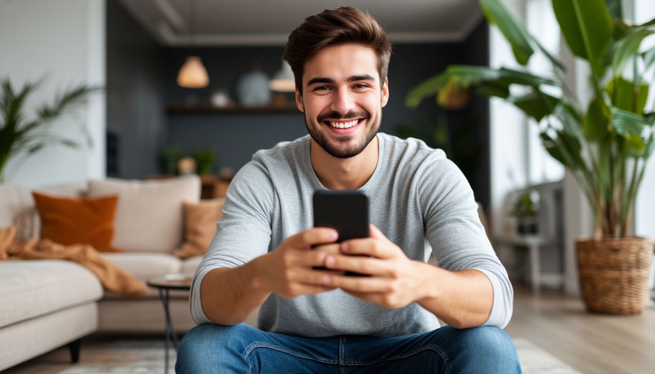 an african american man during a video call